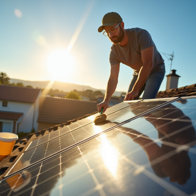 how to choose and use the right brush to clean solar panels a step by step guide