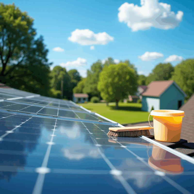 how to choose and use the right cleaning solution for solar panels a step by step guide