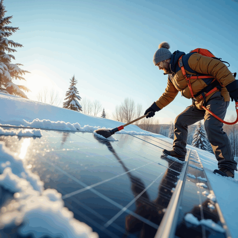how to get snow off of solar panels a step by step guide