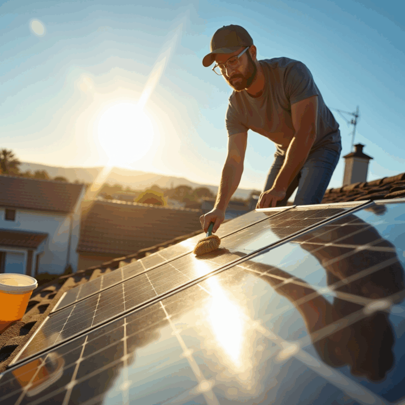 how to choose and use the right brush to clean solar panels a step by step guide