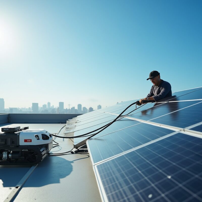 how to clean solar panels on roof automatically a step by step guide