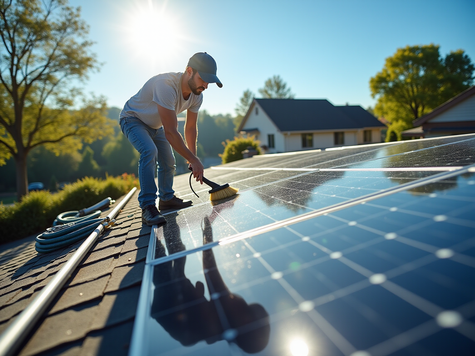 What to Wash Solar Panels With: Essential Solutions and Tools