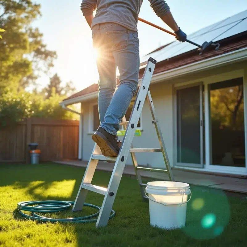 how to clean solar panels from the ground a step by step guide