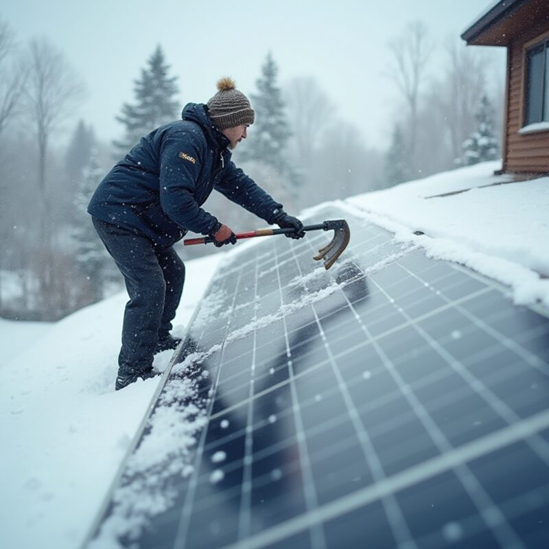 how to get snow off solar panels a caring step by step guide