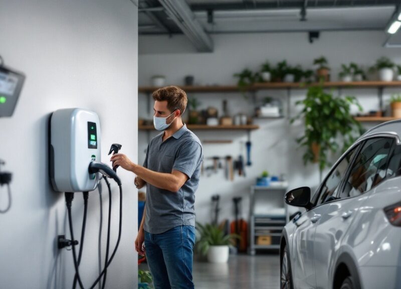 how to install an ev charging station at home a step by step guide