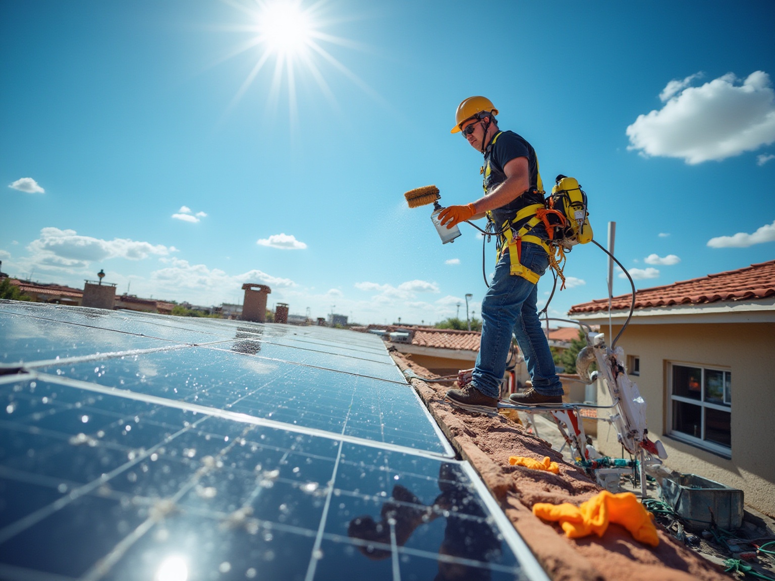 How to Wash Solar Panels on Roof: A Step-by-Step Guide
