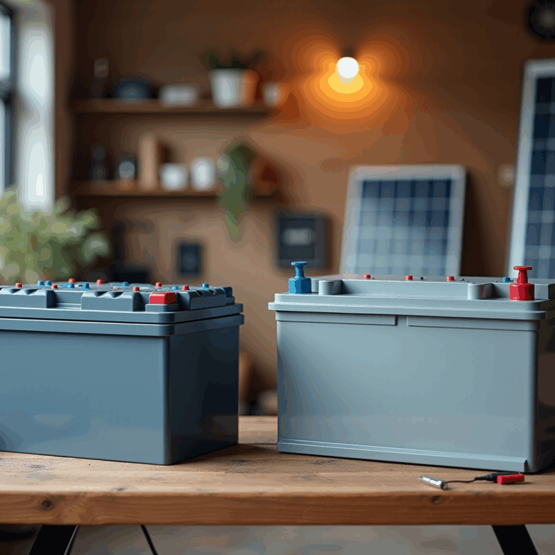 the best solar battery comparing lithium ion and lead acid options